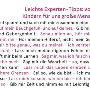 Postkarte "Leichtigkeit im Familienalltag" - Variante "Experten-Tipps"
